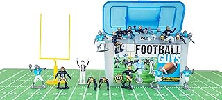 Kaskey Kids Football Guys – Navy/Light Blue Inspires Kids Imaginations with Endless Hours of Creative, Open-Ended Play – Includes 2 Teams & Accessories – 28 Pieces in Every Set!