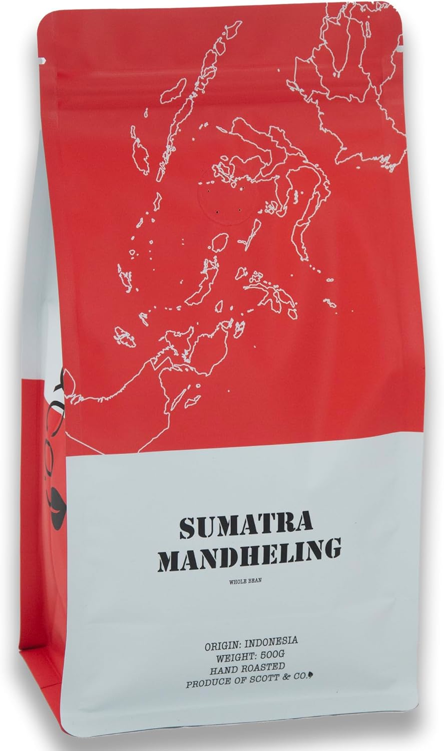 Scott&Co. Sumatra Mandheling Coffee Beans. Medium Roast Whole Coffee Beans, Single Origin. 500g