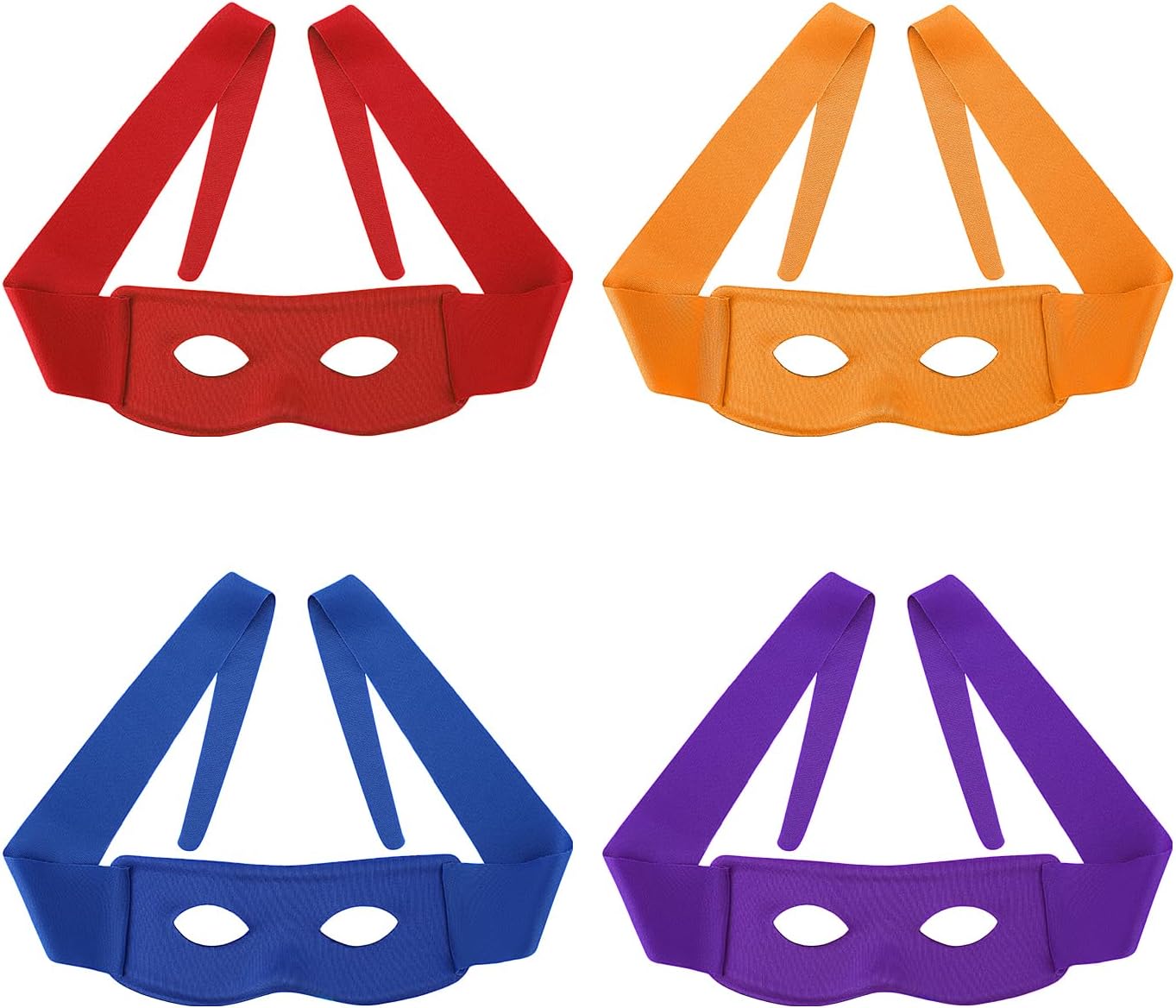 BOXOB 4pcs Turtle Eye Masks, Funny Halloween Masquerade Costume Eye Mask for Kids Adults Turtles Party Decorations for Birthday Cosplay Dress up Supplies