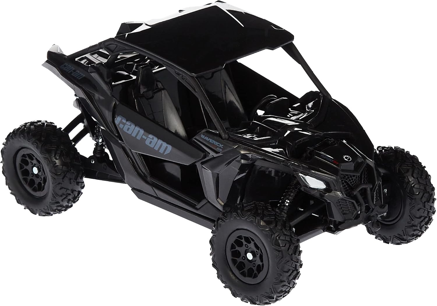 New-Ray 58193B New-Ray-58193B-1:18 Scale Toy CAN-AM Maverick X3 X Turbo Black, Adults Unisex