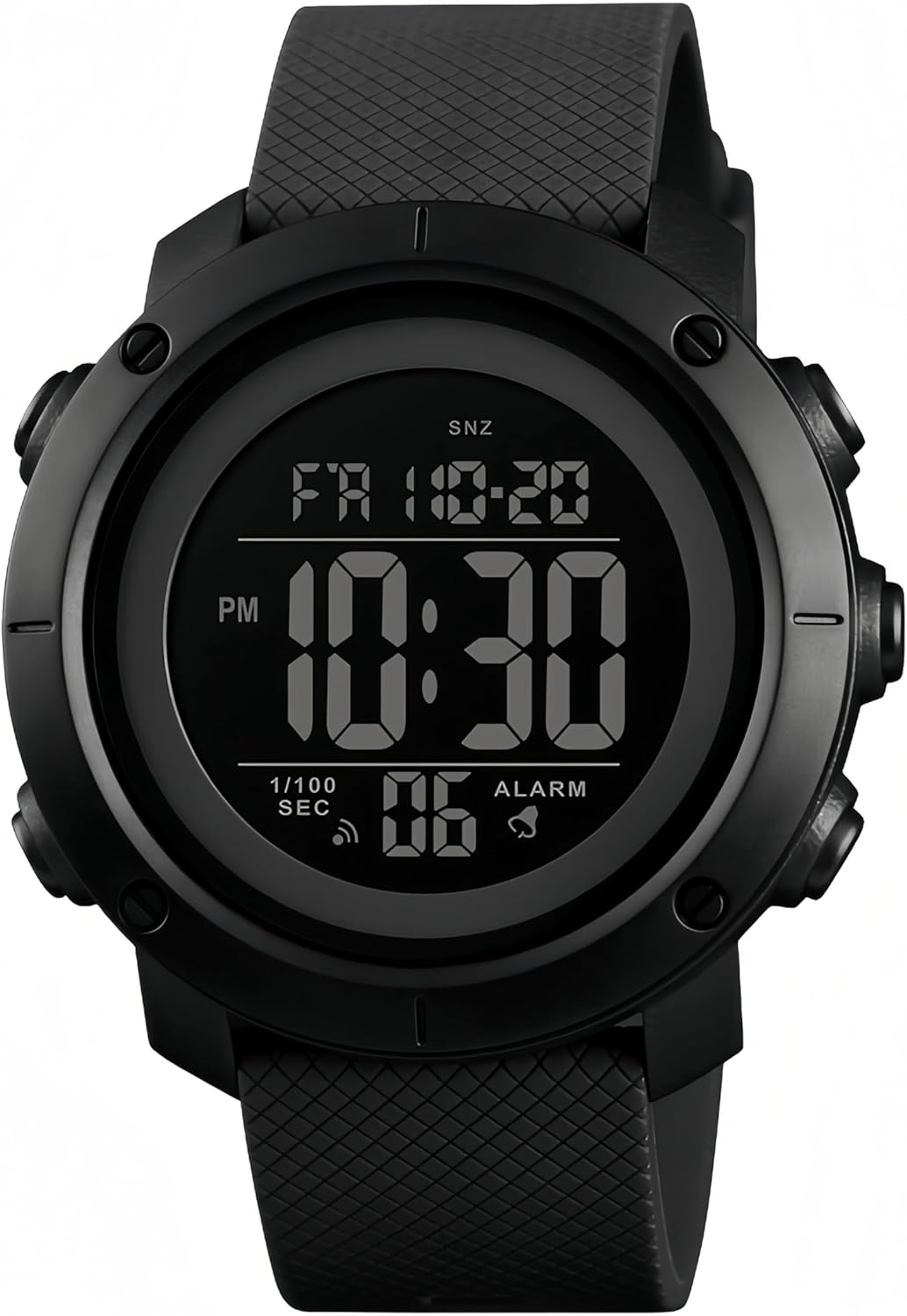Digital Watch Sports Waterproof Military Back Light Small Watch for Men Black 1426