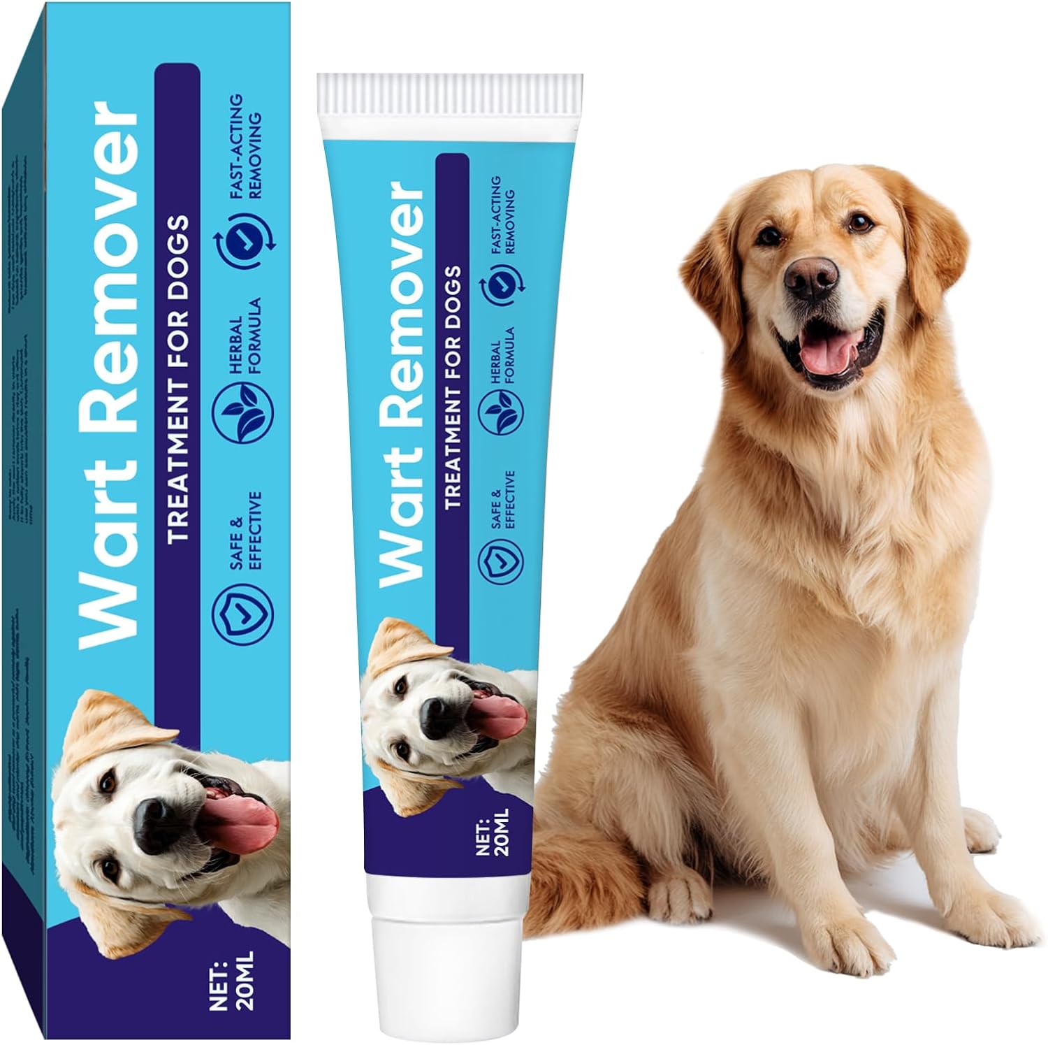 Dog Wart Remover - Effective, Safe, and Natural Treatment for All Common Warts - 0.71Oz