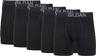 Gildan Men's Underwear Cotton Stretch Boxer Briefs, Multipack