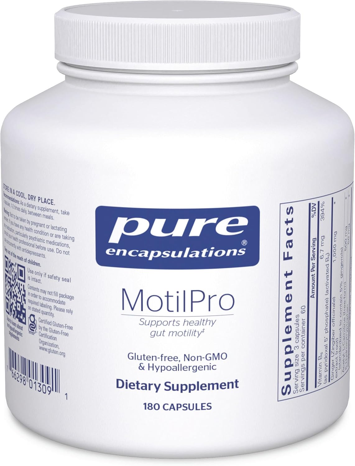 Pure Encapsulations MotilPro, 180 Capsules