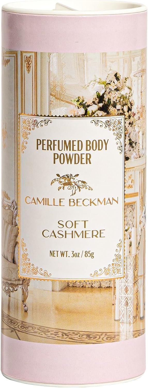 Soft Cashmere Scented Talc-Free Body Powder, Perfumed Body Powder, Camille Beckman, 3 Ounce