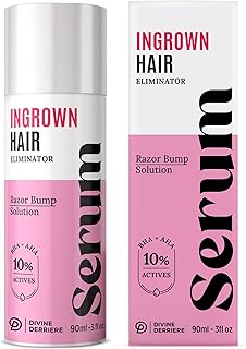 Razor Bump Stopper with Dark Spot Remover, Ingrown Hair Treatment for Bikini Area and Razor Bumps Treatment - Salicylic Acid After Shave Solution for Ingrown Hairs & Razor Burns
