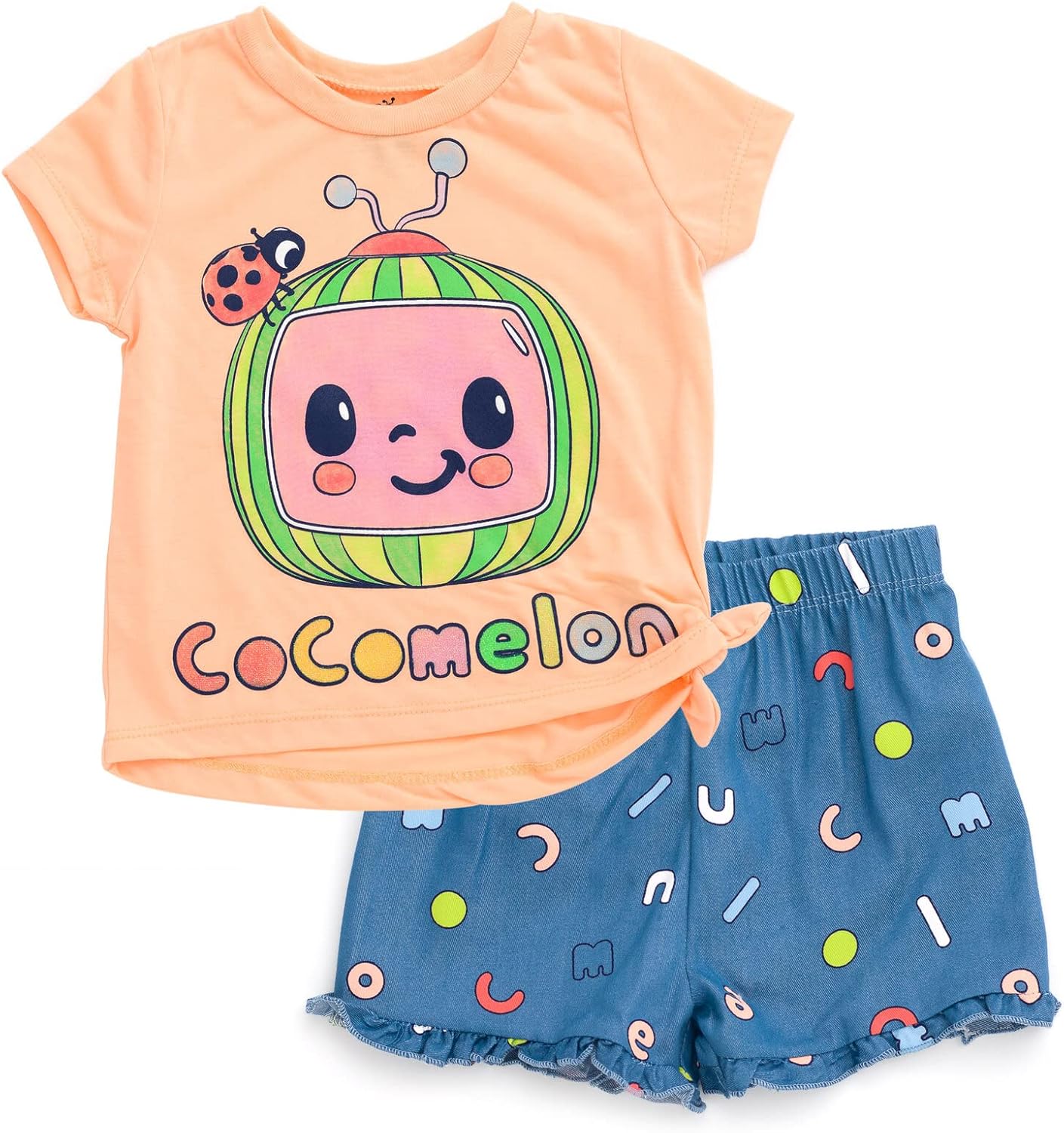 CoComelon JJ T-Shirt and Shorts Outfit Set Infant to Toddler