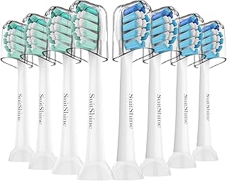 Replacement Toothbrush Heads Compatible with Philips Sonicare Replacement Heads, Sonicare Replacement Brush Head and More Snap-on Handles, 8 Pack