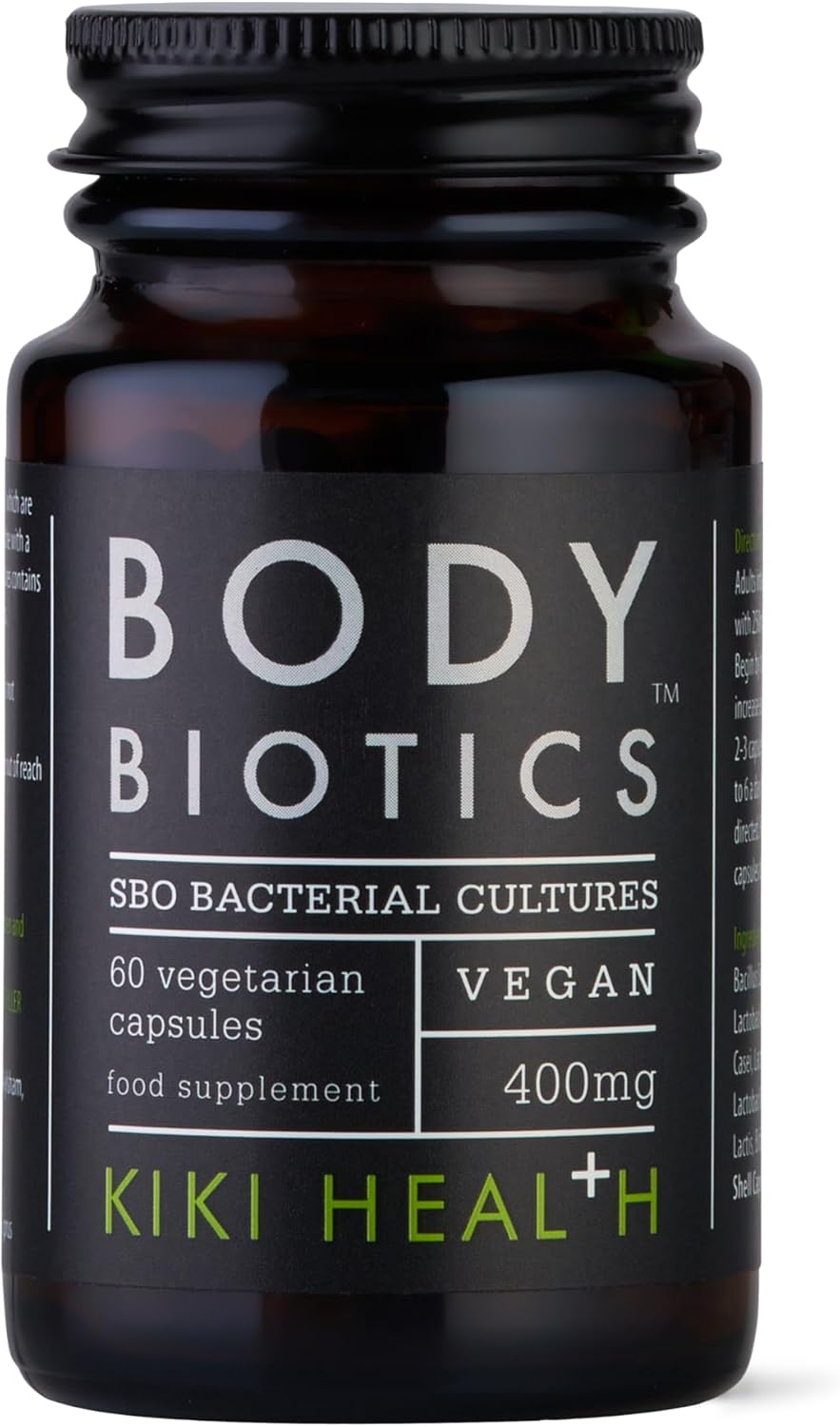 KIKI Health Body Biotics for Men & Women | Probiotics Supplement | Strengthens Digestive & Gut Health | Reduces Bloating | Dietary Probiotics for Colon & Immune Health | Promotes Wellness (60 Count)