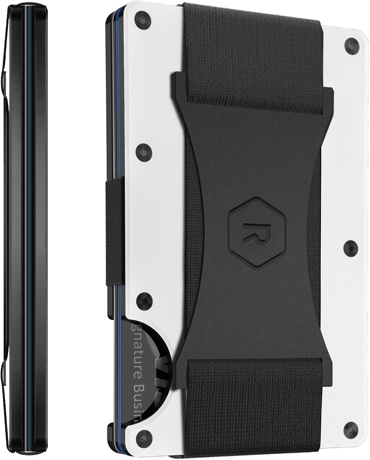 Ridge Wallet for Men - Wallet and Card Holder, RFID Protected Front Pocket Wallets for Men with Integrated Cash Strap