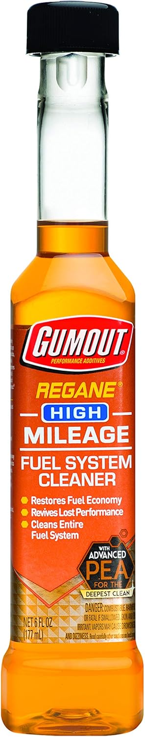 Gumout 510023 Regane High Mileage Fuel System Cleaner, 6 oz.
