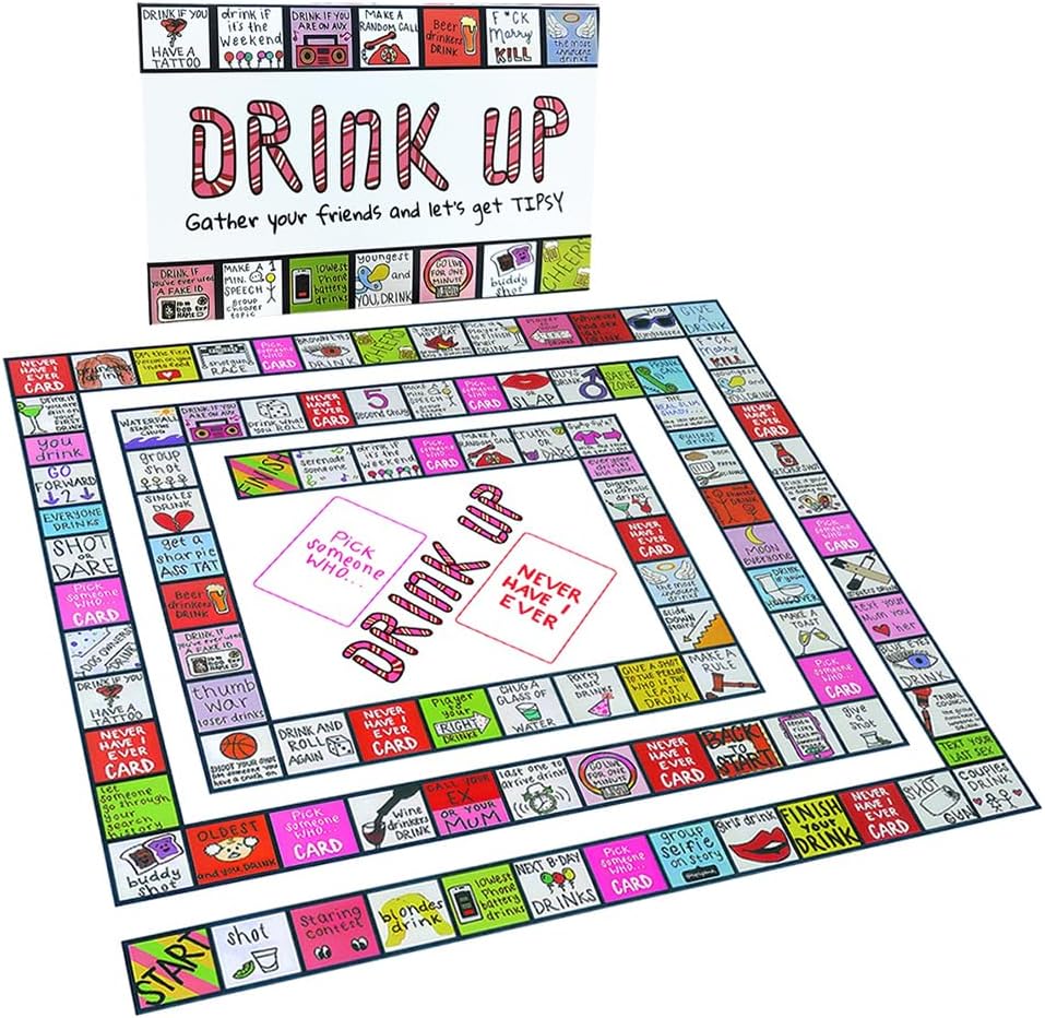 ZPSOSPZ Drinking Board Games for Adults, Drinking Games for Adults Party, Card Games For Adults, Fun Drinking Card Games Board Game Travel Adult Game Gift Set for Adults