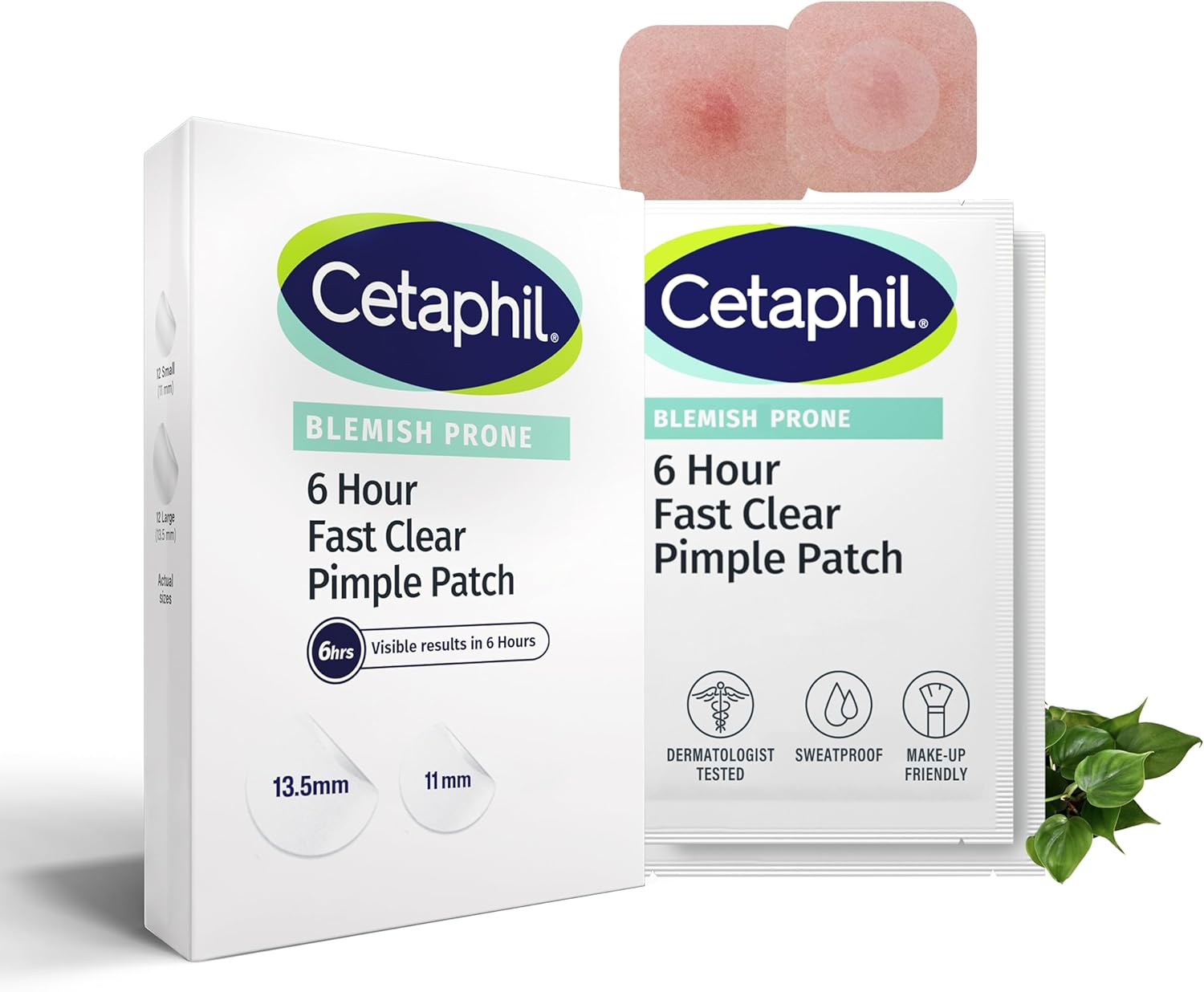 Cetaphil Gentle Clear Pimple Patches, 6 Hour Fast Clear with Salicylic Acid for Blemish-Prone Skin, 24 Emerging Spot Patches