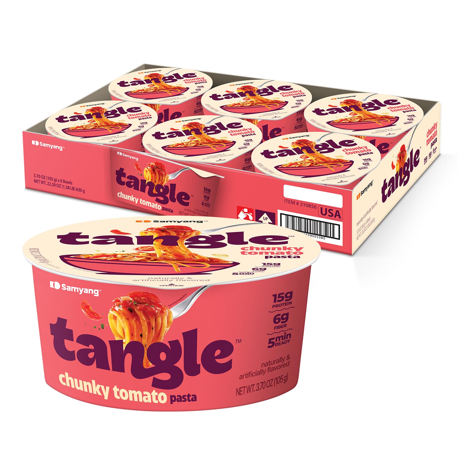 Tangle - Chunky Tomato Pasta Bowl 3.70 oz (105g) x 6 Bowl