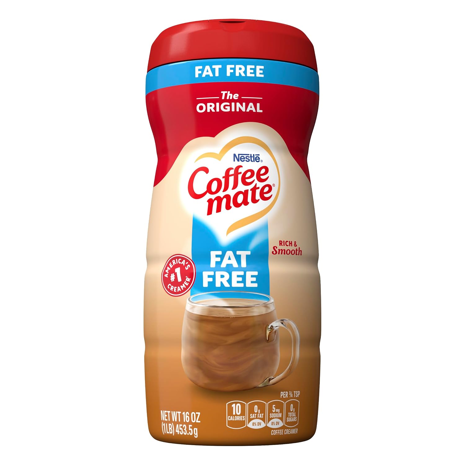 NESTLE COFFEE-MATE CREAMER FAT FREE ORIGINAL POWDER (Pack of 12)