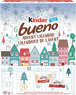 KINDER BUENO Chocolate Advent Calendar, Christmas Chocolate, 167g