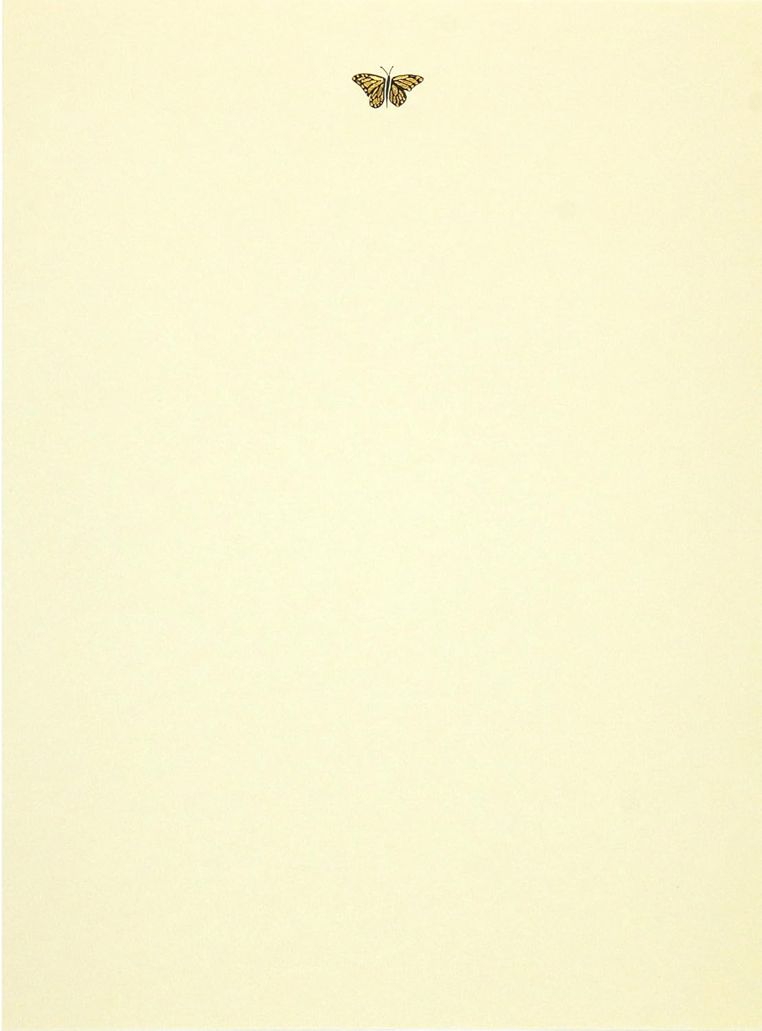 Gold Butterfly (Stationery) (Letter-Perfect Stationery Series)