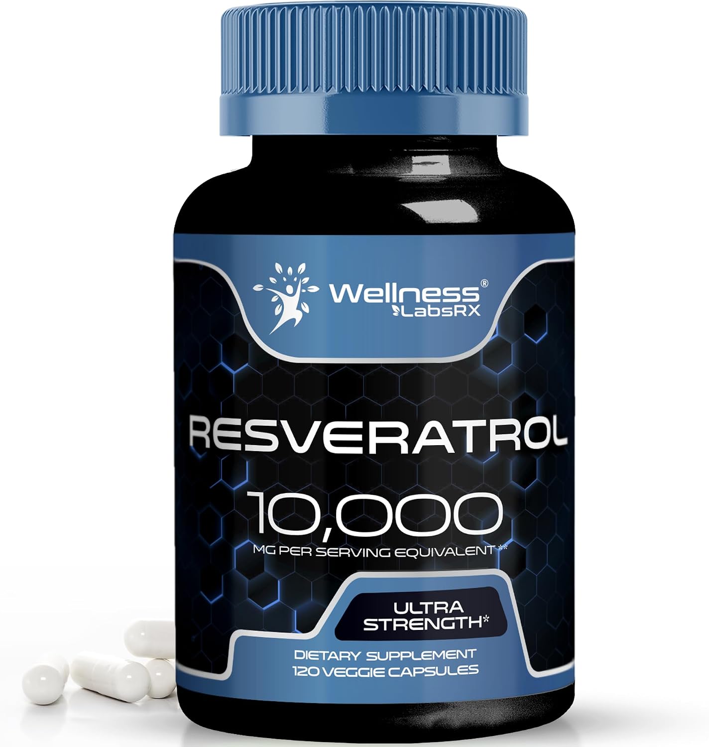 Resveratrol 120 Capsules, Resveratrol Supplement, Resveratrol 1000mg Polygonum Root, Trans Resveratrol for Healthy Aging, Heart, Brain Health Support - Vegan, Keto