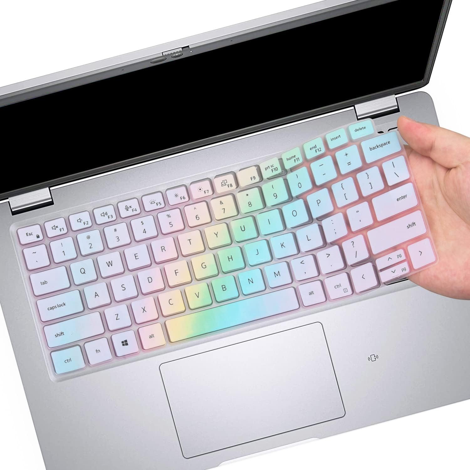 CaseBuy Keyboard Cover for Dell Latitude 5420 5430 5440 5450 3450 3440 14, Latitude 7440 7450 7430 7420 7410 14, Latitude 7520 15.6, Latitude 9510 9520 9420 9430 Keyboard Protector, Colorful