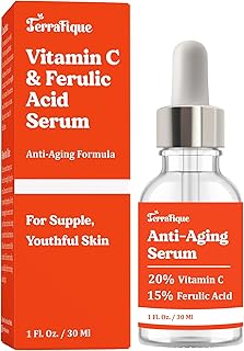 Vitamin C E Ferulic Acid Serum - Vitamin C Boosting Serum - Anti Aging Vitamin C Serum with Niacinamide - Hydrating Serum for All Skin Types - 1 Fl Oz