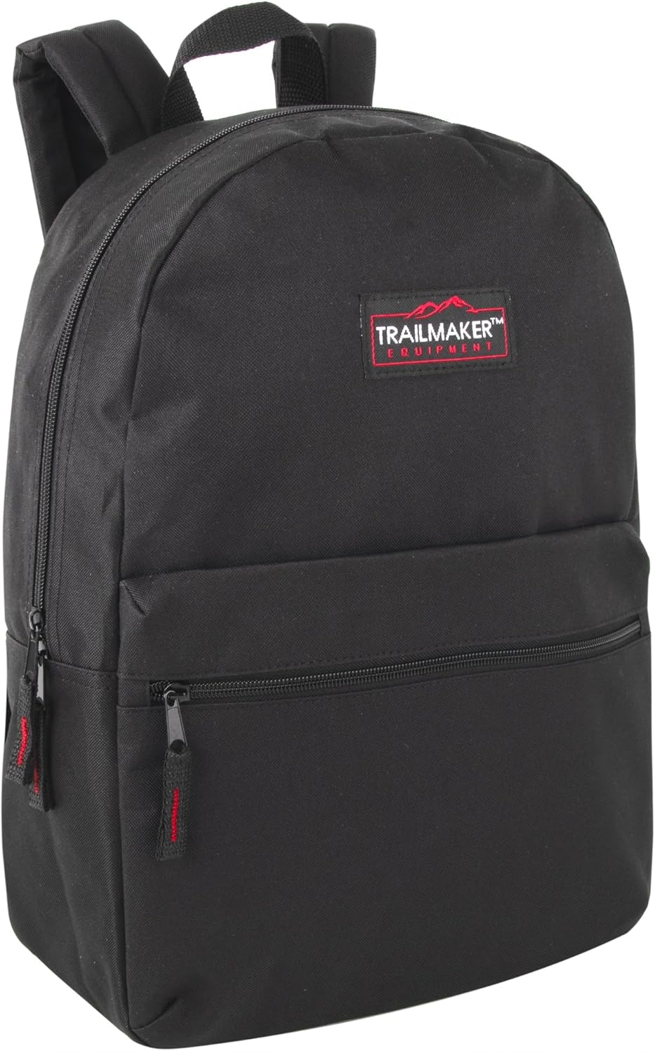 Trail maker Classic 17 inch Backpacks with Adjustable Padded Straps | School Backpacks for Girls, Boys (Black)