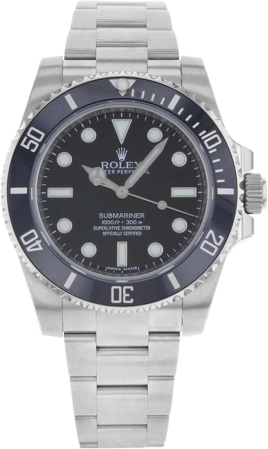 Rolex Submariner Black Dial Oystersteel 40mm Men's Watch 114060