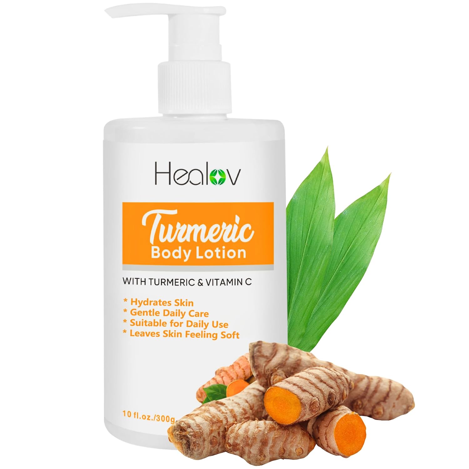 Turmeric Lotion – Natural Skin Brightening Cream for Face & Body – Moisturizing Turmeric Face Cream for Uneven-Looking Skin Tone & Dull Skin – Nourishing Formula for Radiant, Healthy-Looking Skin