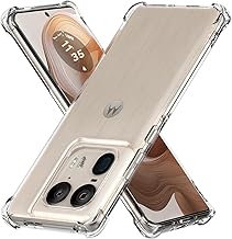 Case for Motorola Moto Edge 50 Ultra Clear TPU Four Corners Military-Grade Protection Cover Transparent Soft funda