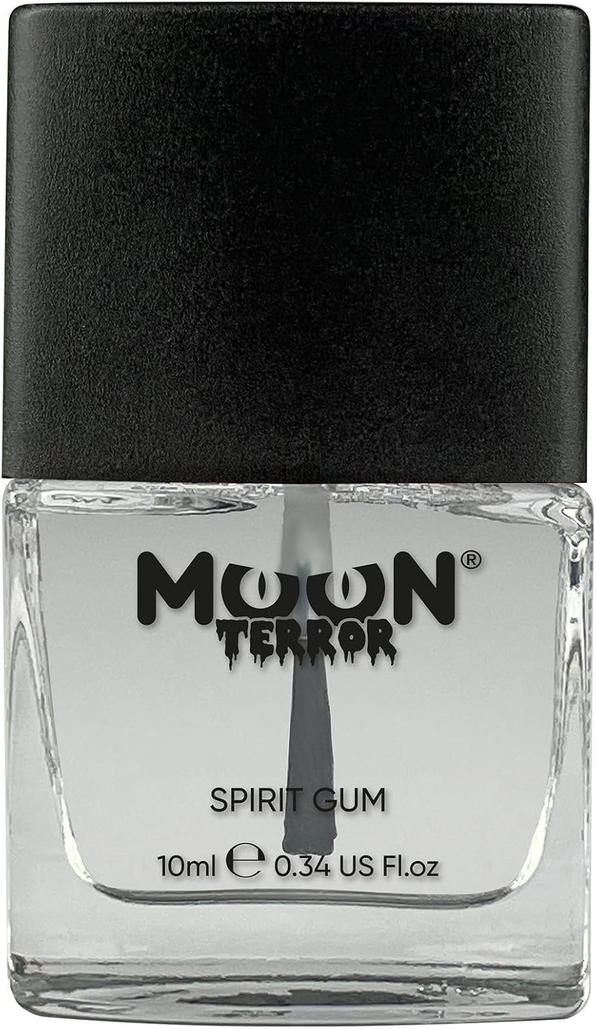 Pro FX Spirit Gum by Moon Terror | 10ml | SFX Make up for Halloween, Glue Adhesive Fix, Body Glue for Prosthetics Glitter Jewels Hair Wigs Special Effects Make up