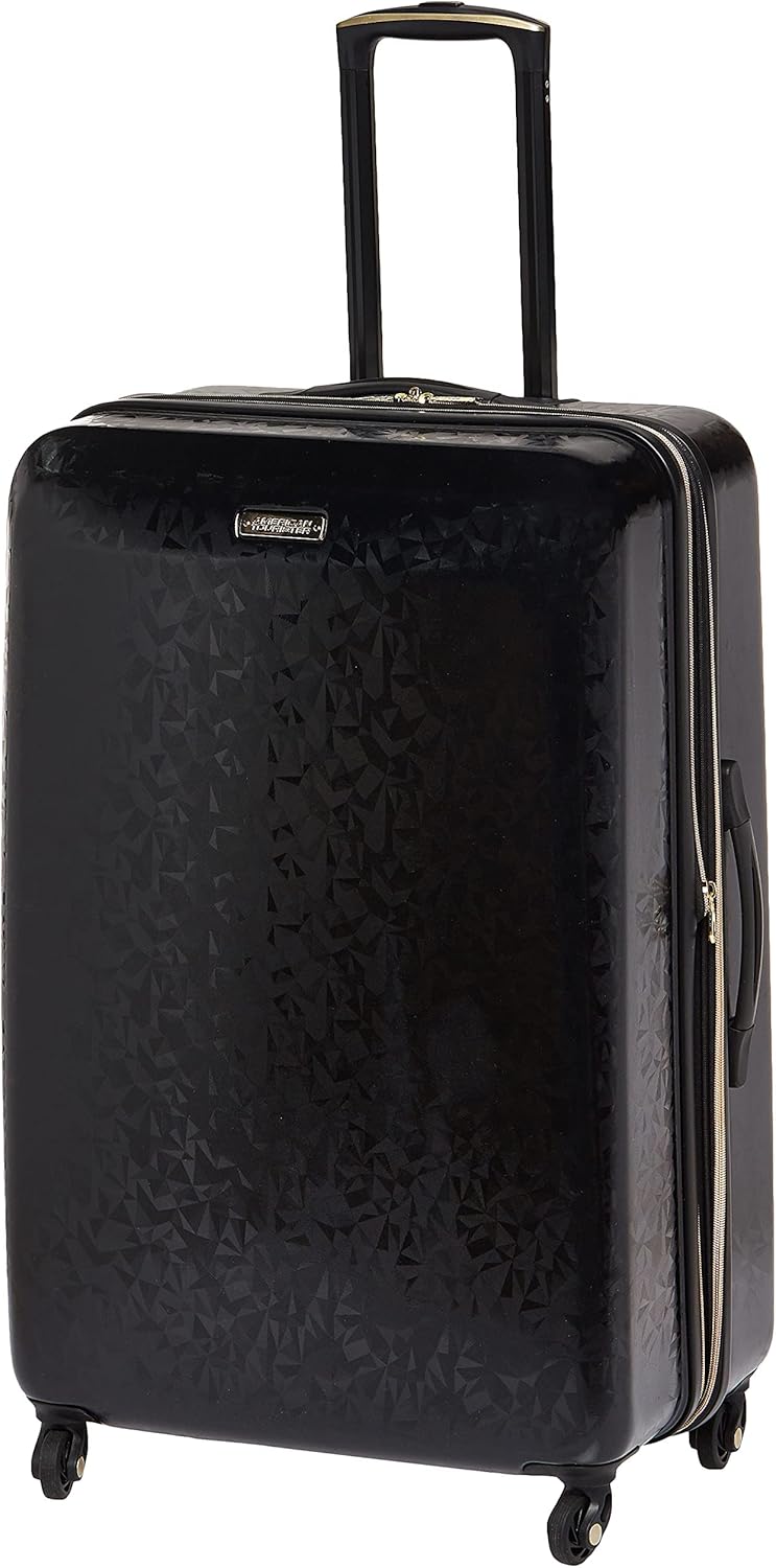 American Tourister Belle Voyage Hardside Luggage with Spinner Wheels, Black, Carry-On 21-Inch