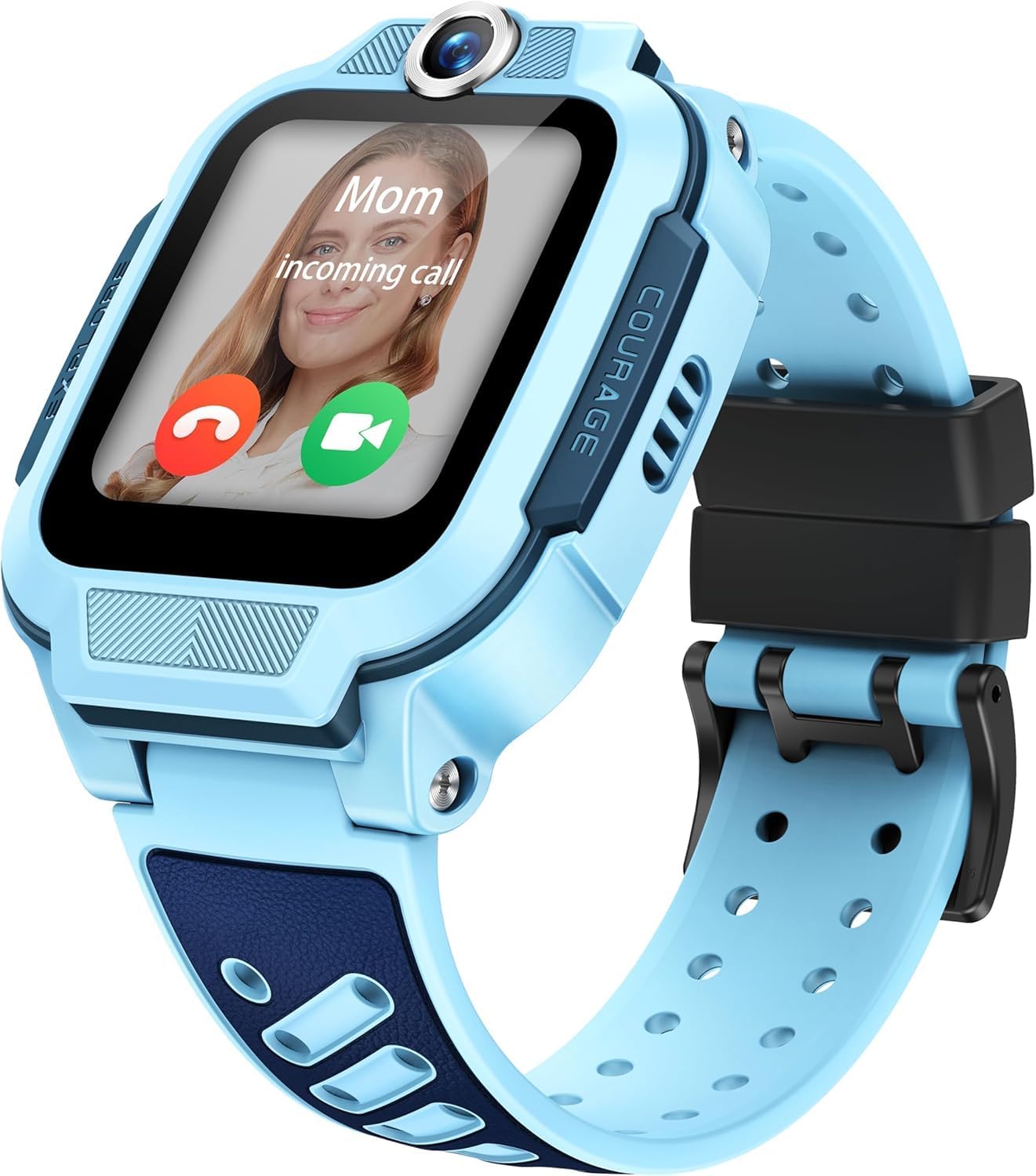 imoo Z3 Watch for Kids, Kids Smart Watch, GPS Tracker Watch, 2-Way HD Video Call, Voice Call, Parental Control, Class Mode, IPX8 Waterproof, SOS, 1.5" Touchscreen, The Best Gift for Children(Blue)