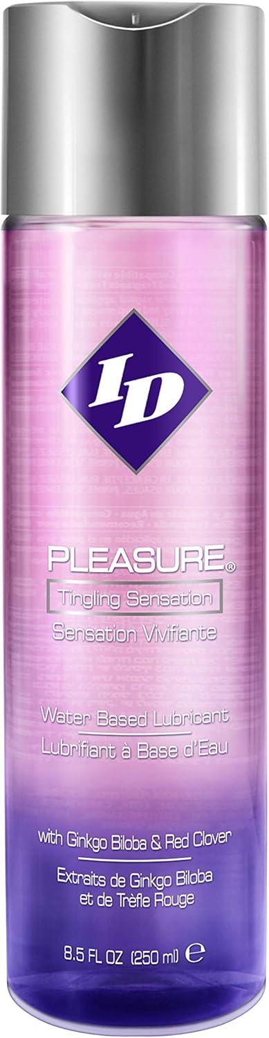 ID Pleasure Tingling Water-Based Lube 250ml Disc Cap Bottle – Stimulating Personal Lubricant for Enhanced Sensation – Long-Lasting Sex Lube by ID Lubricants