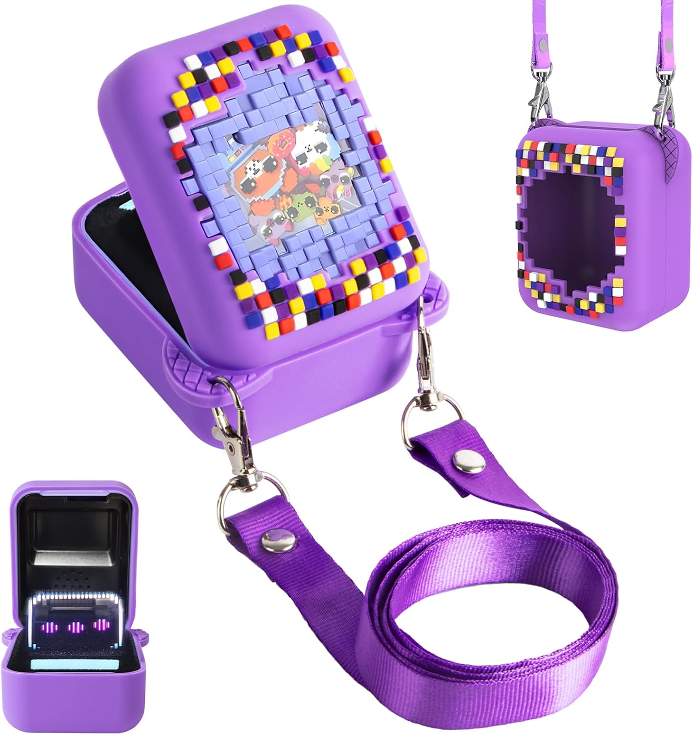 Olycism Silicone Case for Bitzee Interactive Digital Pet with Lanyard Made from Safe Material Compact and Portable Bitzee Case Effectively Protect Bitzee Interactive Toy Digital Pet Suitable for Kids
