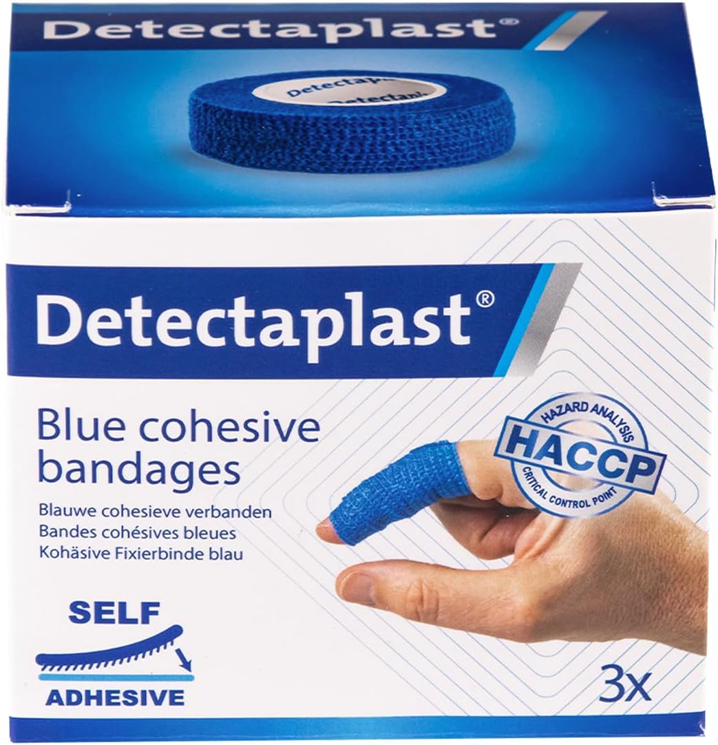 Smart Bandaid Waterproof, self-Adhesive Dressing for Wounds and strains, sterile Bandaid roll for Food handling, 0,98 x 177 inches, 3pcs.