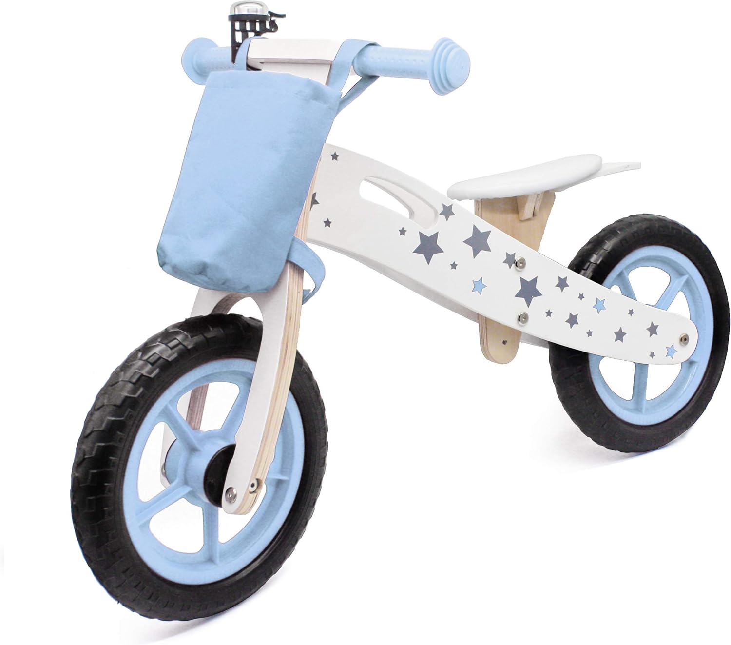 HYGRAD Wooden Balance Bike Kids Running Walking Training BikesBlue