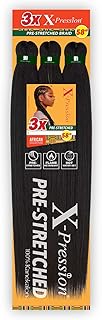 Sensationnal Braids XPRESSION 3X Pre-Stretched Braid 58 inches (5-pack, 1B)