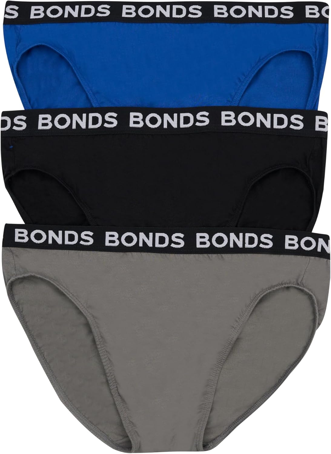 Bonds Classic Everyday Brief Underwear in Cotton Blend for Men, 3-Pack