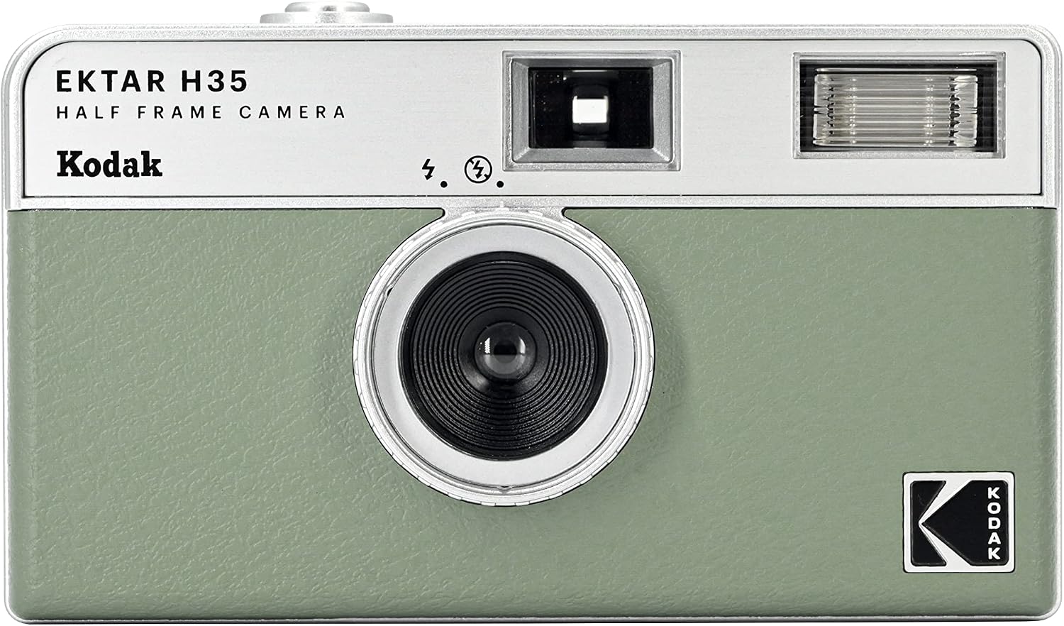 KODAK EKTAR H35 Half Frame Film Camera (Sage, Bundle with 24exp film)