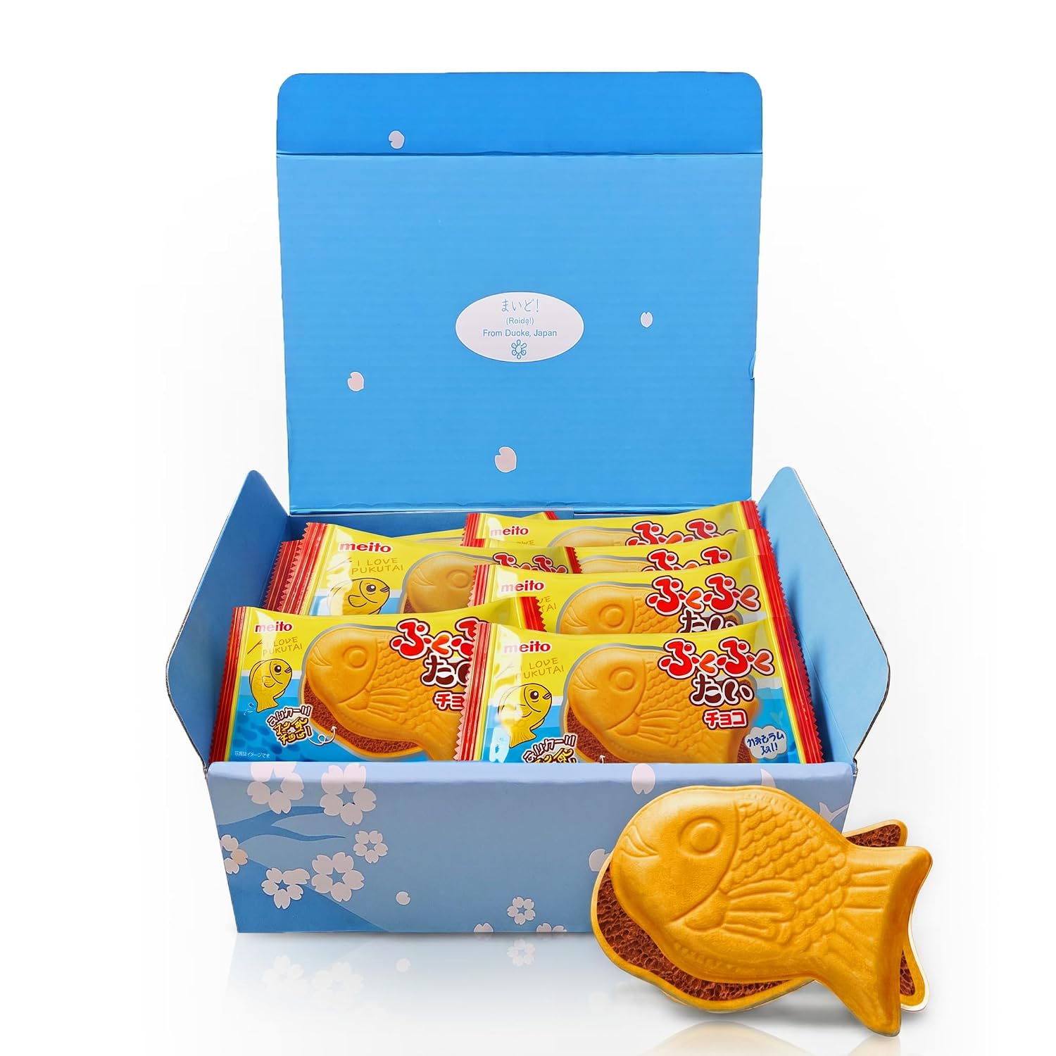 Puku Puku Tai Wafer Chocolate Taiyaki 10 Pack Box