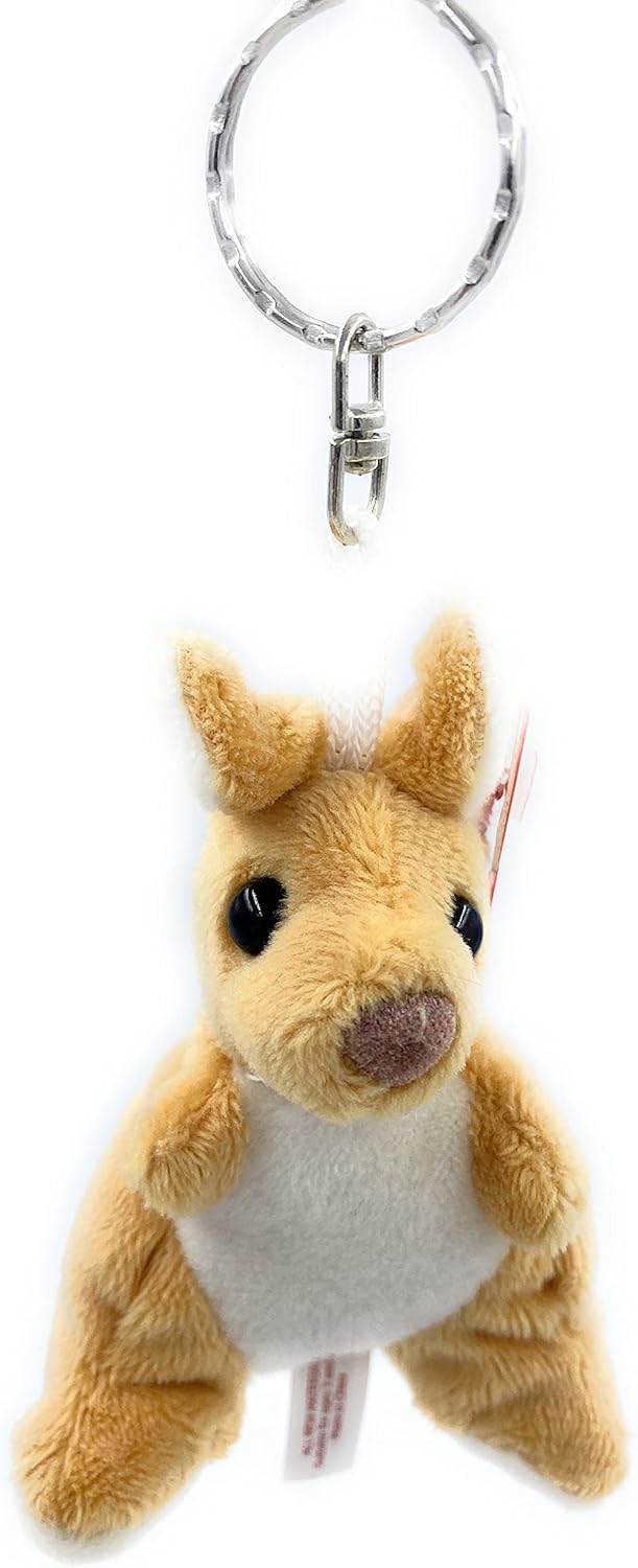 Kangaroo Keychain Small Kawaii Plush Kangaroo Cute Keychain for Kids Stuffed Animal Keychain Pendant for Girls Purse Charm