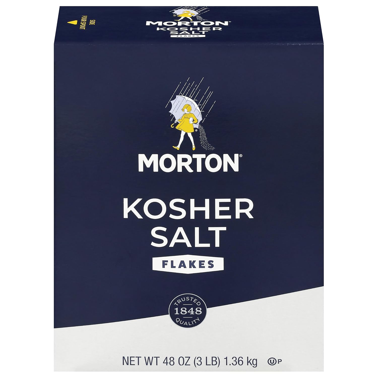 Morton Kosher Salt Coarse Cooking Salt (48 oz / 3 lb), 1-Pack