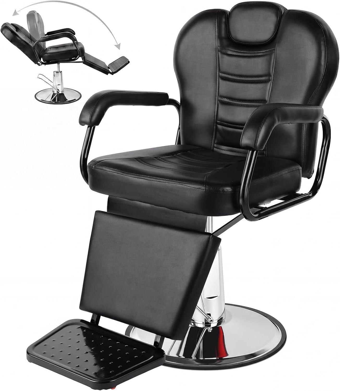 Artist hand Barber Chair, Reclining Salon Chairs for Hair Stylist