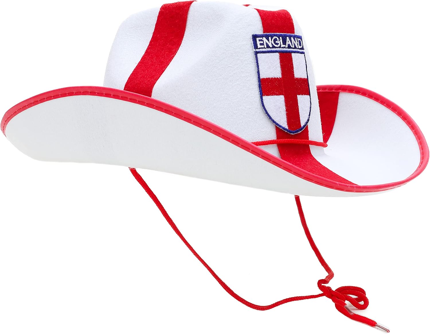 Toyland® England Cowboy Style Hat - Fancy Dress - Rugby World Cup - Euros - Cricket