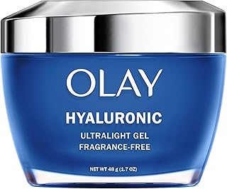 Olay Hyaluronic Acid + Peptide 24 Gel Face Moisturizer, 1.7 oz Hydrating Face Gel Moisturizer for Dry Skin with Hyaluronic Acid and Niacinamide