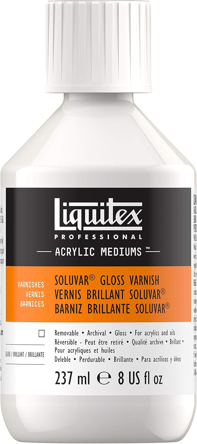 Liquitex Professional Soluvar Gloss Varnish, 237ml (8-oz)