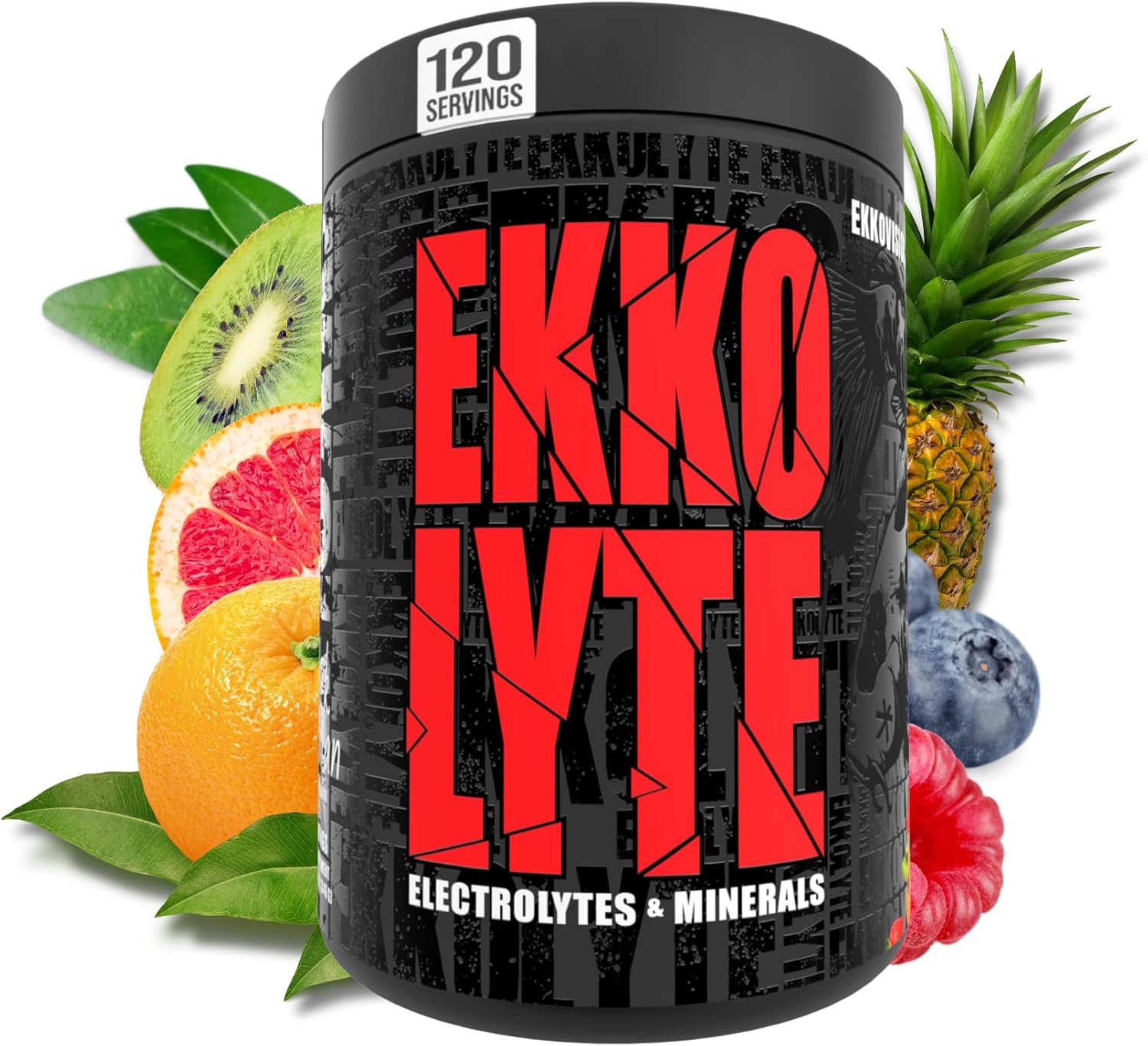 Ekkovision Ekkolyte Electrolyte Powder, Fruit Punch, 120 Servings