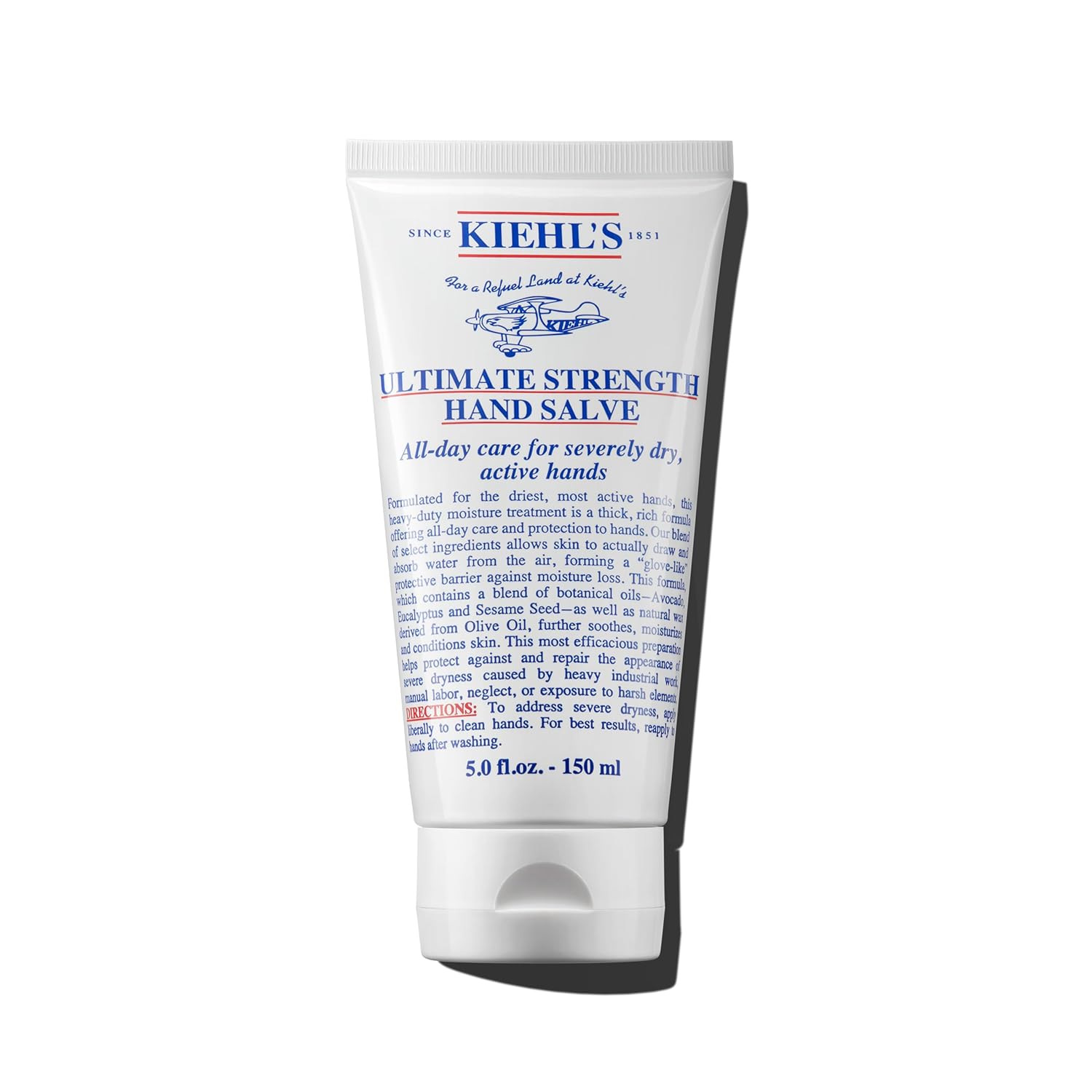 Kiehl's Ultimate Strength Hand Salve, Deeply Hydrating Hand Lotion, Thick and Rich Formula for Intense Moisture and Conditioning, Protects and Repairs Dry Skin, Paraben and Gluten Free