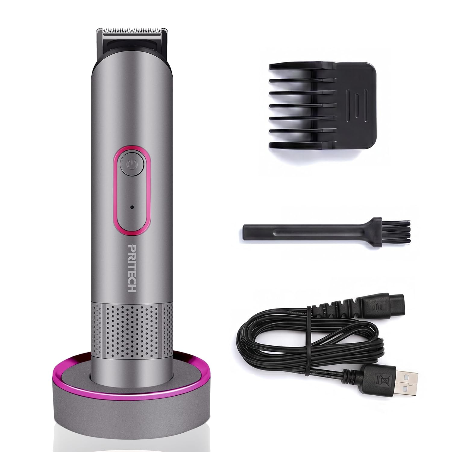 Manscape Body Hair Trimmer for Men, Waterproof Cordless Mens Beard Trimmer | Groomer for Beard, Chest, Legs & Groin, Pubic Hair Trimmer for Men with Safe Chamfered & Rounded Blade, Up to 30 Days Runtime