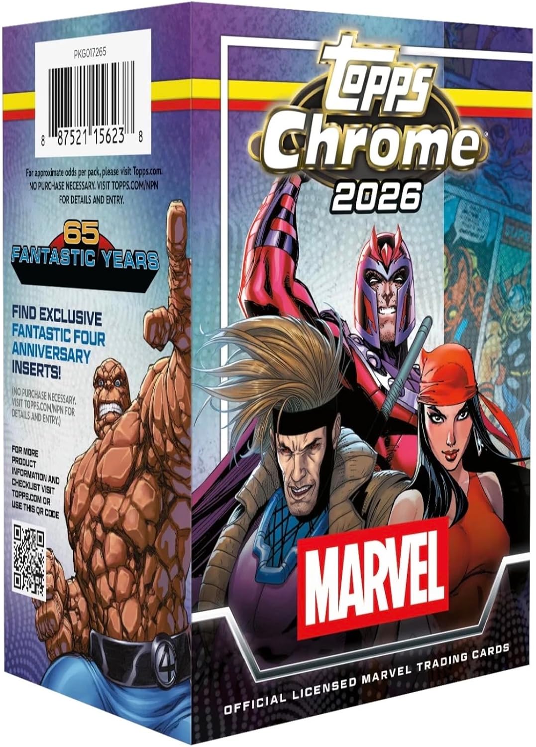 2026 Topps Chrome Marvel Sealed Blaster Box (8 Packs/Box)