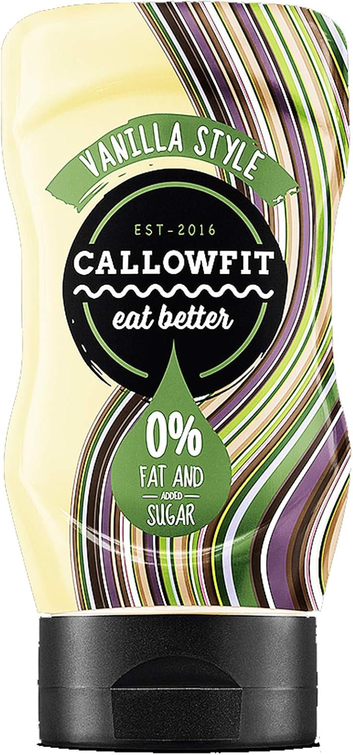 VANILLA sauce. Gluten free. No added sugar. No fats. Lactose free. 300 ml.